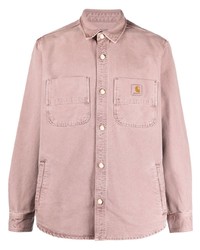 Мужская розовая джинсовая рубашка от Carhartt WIP
