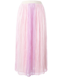Розовая длинная юбка из фатина от Agnona