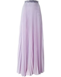Розовая длинная юбка со складками от Christopher Kane