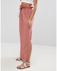 Розовая длинная юбка от Asos
