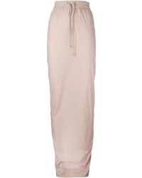 Розовая длинная юбка от Rick Owens