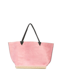Розовая замшевая большая сумка от Altuzarra