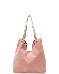 Розовая замшевая большая сумка от L'Autre Chose