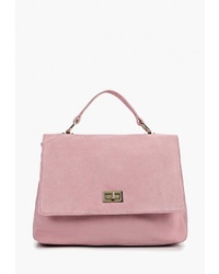 Розовая замшевая сумка-саквояж от Vitacci