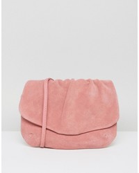 Розовая замшевая сумка через плечо от Asos