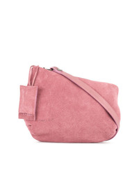 Розовая замшевая сумка через плечо от Marsèll