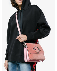 Розовая замшевая сумка через плечо от JW Anderson