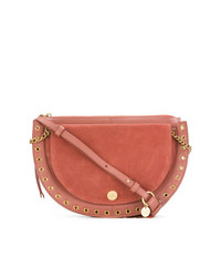 Розовая замшевая сумка через плечо от See by Chloe