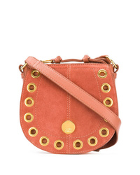Розовая замшевая сумка через плечо от See by Chloe