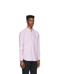 Мужская розовая классическая рубашка в вертикальную полоску от Polo Ralph Lauren