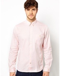 Мужская розовая классическая рубашка в горошек от Paul Smith