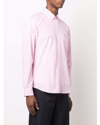 Мужская розовая классическая рубашка в мелкую клетку от MACKINTOSH