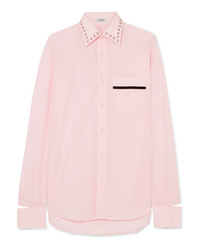 Женская розовая классическая рубашка с украшением от BLOUSE