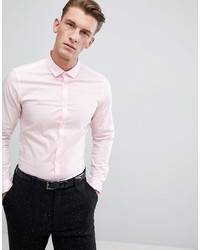 Мужская розовая классическая рубашка от ASOS DESIGN