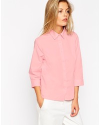 Женская розовая классическая рубашка от Asos
