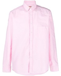 Мужская розовая классическая рубашка от Baracuta