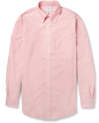 Мужская розовая классическая рубашка от Brooks Brothers