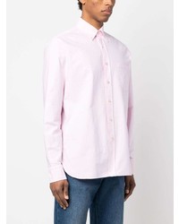 Мужская розовая классическая рубашка от D4.0