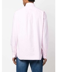 Мужская розовая классическая рубашка от D4.0