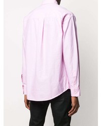 Мужская розовая классическая рубашка от DSQUARED2
