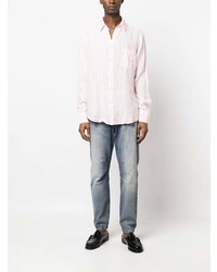 Мужская розовая классическая рубашка от BOSS
