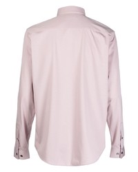 Мужская розовая классическая рубашка от Theory