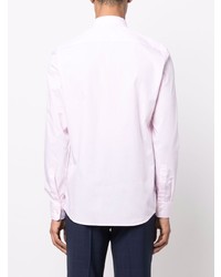 Мужская розовая классическая рубашка от Zegna