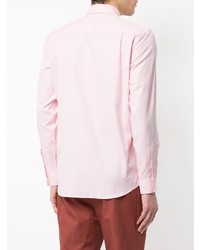Мужская розовая классическая рубашка от Gieves & Hawkes