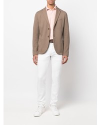 Мужская розовая классическая рубашка от Fay