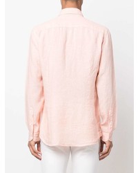 Мужская розовая классическая рубашка от Fay