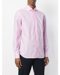Мужская розовая классическая рубашка от Corneliani