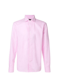 Мужская розовая классическая рубашка от Corneliani