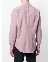 Мужская розовая классическая рубашка от Lanvin