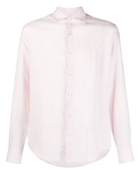 Мужская розовая классическая рубашка от Deperlu