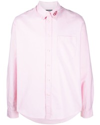 Мужская розовая классическая рубашка от Diesel