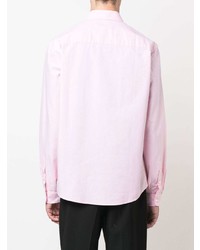 Мужская розовая классическая рубашка от Diesel