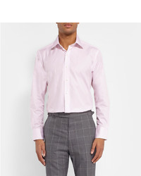 Мужская розовая классическая рубашка