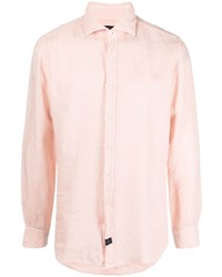 Мужская розовая классическая рубашка от Fay