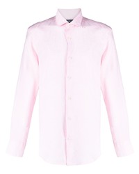 Мужская розовая классическая рубашка от Frescobol Carioca
