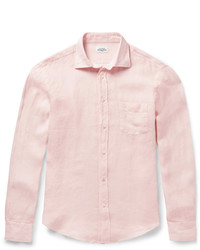 Мужская розовая классическая рубашка от Hartford