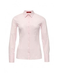 Женская розовая классическая рубашка от Hugo