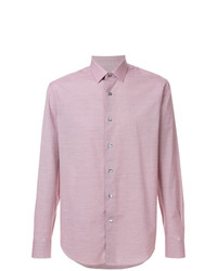 Мужская розовая классическая рубашка от Lanvin