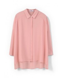 Женская розовая классическая рубашка от Mango