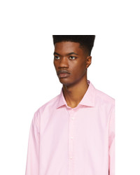 Мужская розовая классическая рубашка от Ralph Lauren Purple Label
