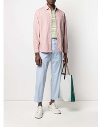 Мужская розовая классическая рубашка от Haikure