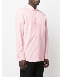 Мужская розовая классическая рубашка от Moschino