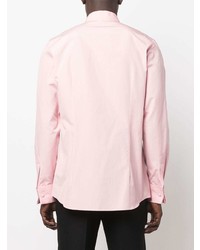 Мужская розовая классическая рубашка от Moschino