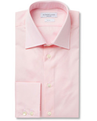 Мужская розовая классическая рубашка от Richard James