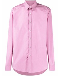 Мужская розовая классическая рубашка от Salvatore Ferragamo