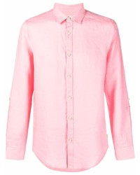 Мужская розовая классическая рубашка от Scotch & Soda